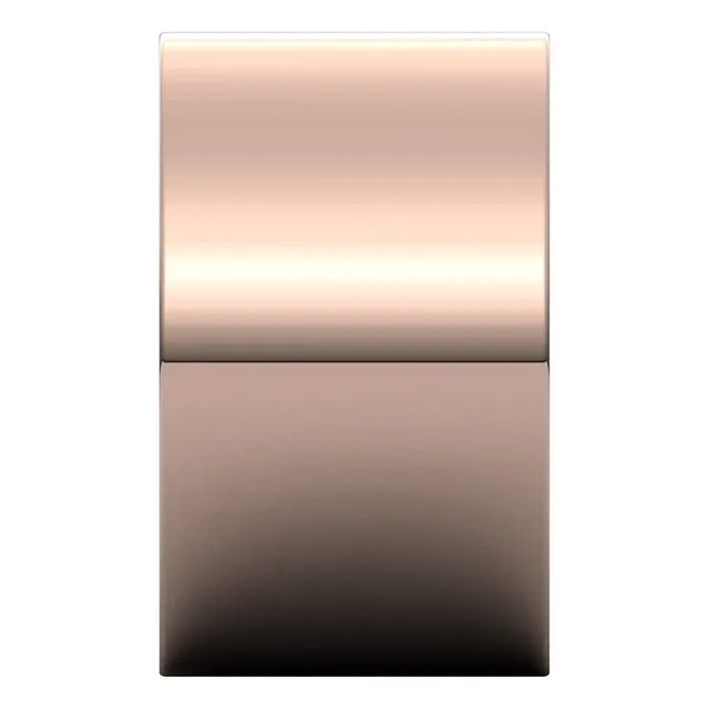 14K Rose Gold Flat Wedding Band, 12 mm Wide