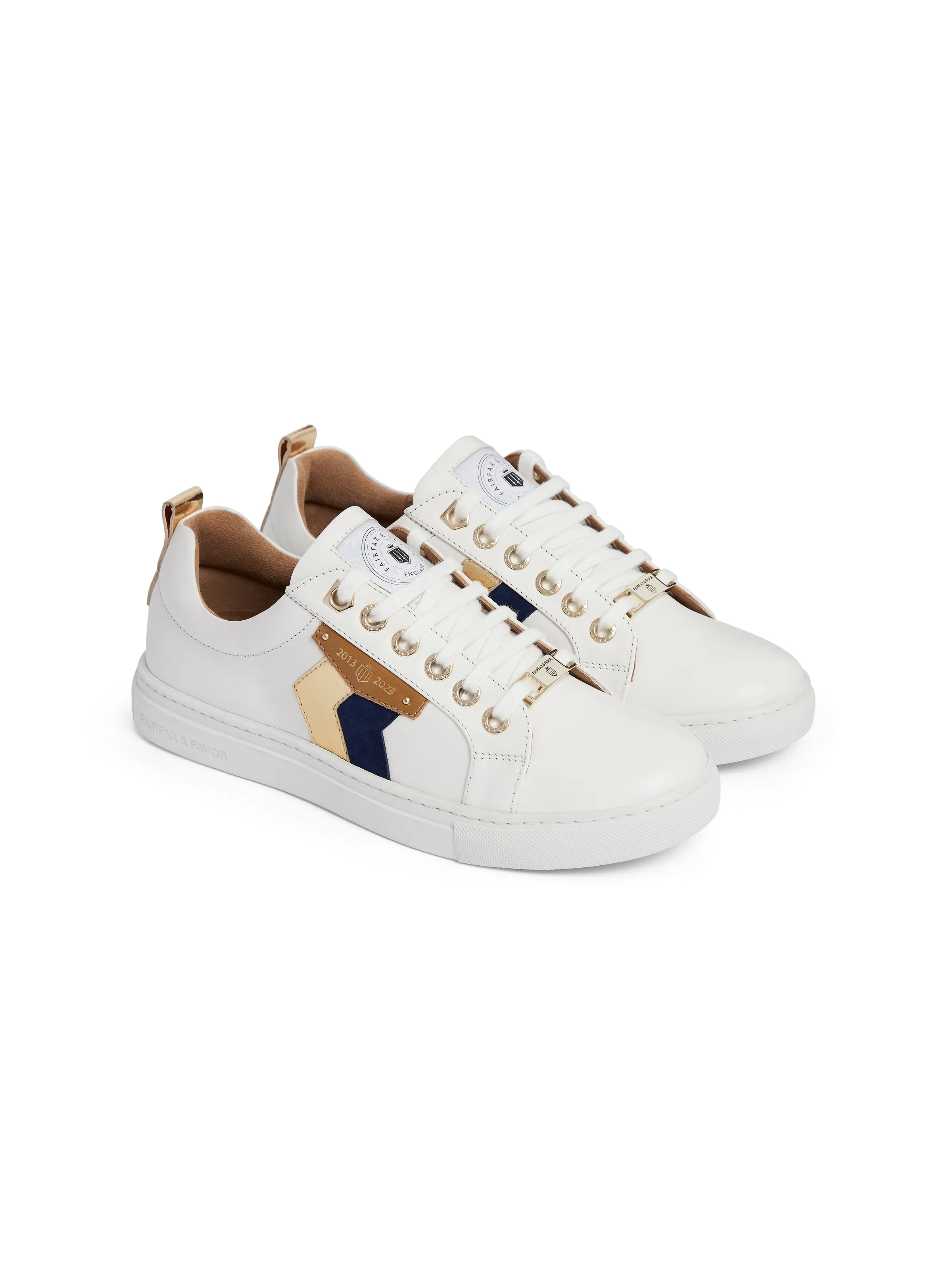 Alexandra - White - Navy & Gold (10 Year Anniversary)