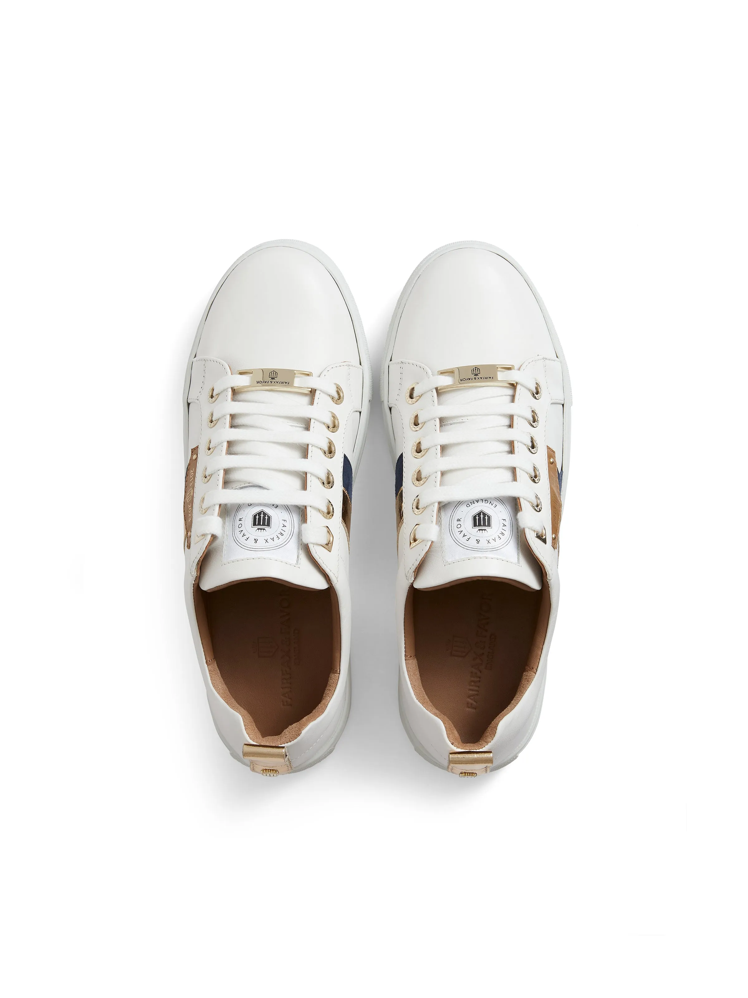 Alexandra - White - Navy & Gold (10 Year Anniversary)