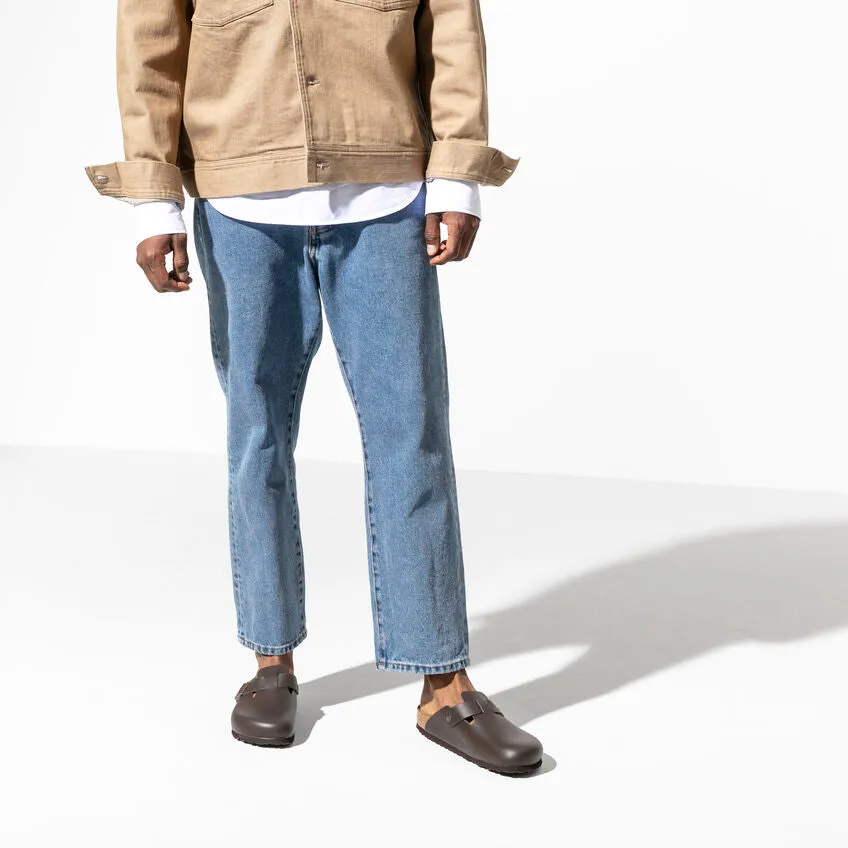 BIRKENSTOCK BOSTON NARROW FIT IN DARK BROWN