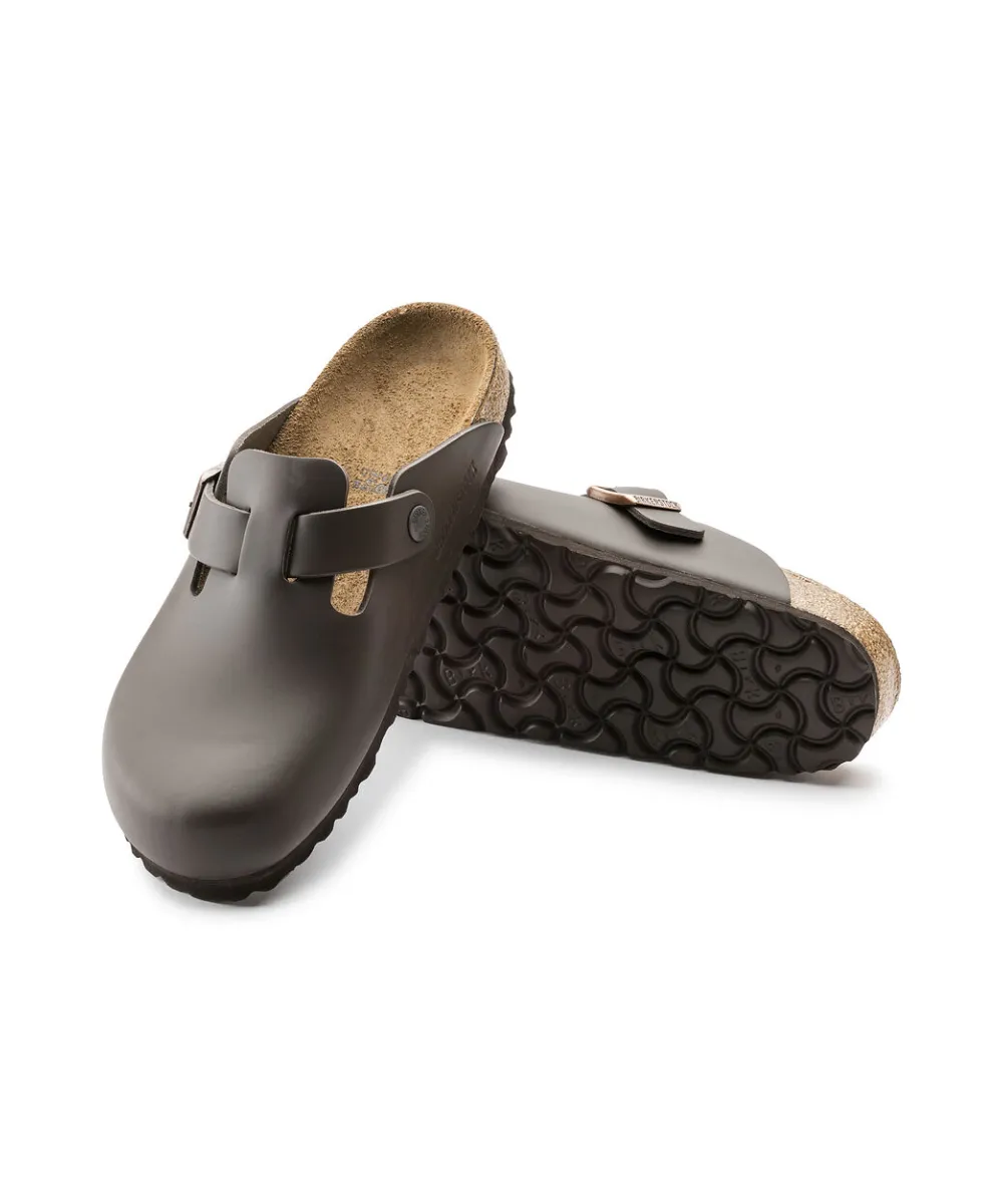 BIRKENSTOCK BOSTON NARROW FIT IN DARK BROWN