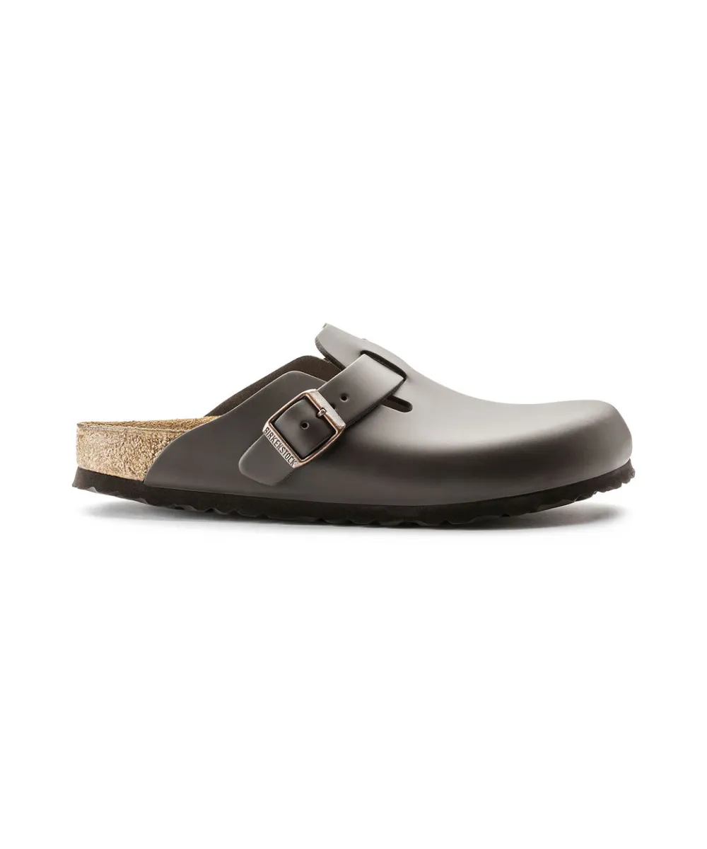 BIRKENSTOCK BOSTON NARROW FIT IN DARK BROWN