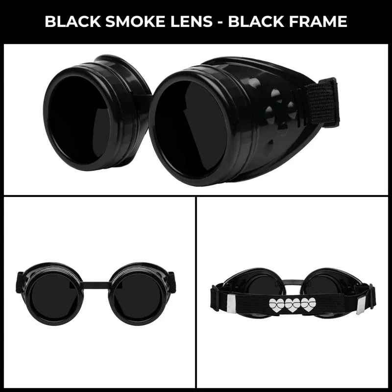 Black Steampunk Goggles