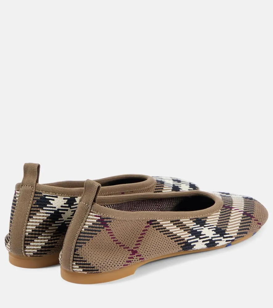 Burberry Burberry Check jacquard ballet flats