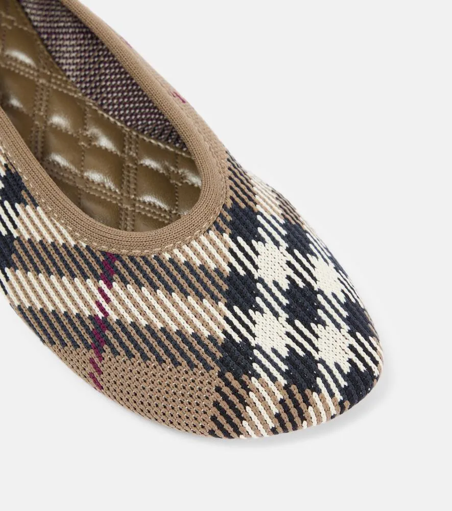 Burberry Burberry Check jacquard ballet flats