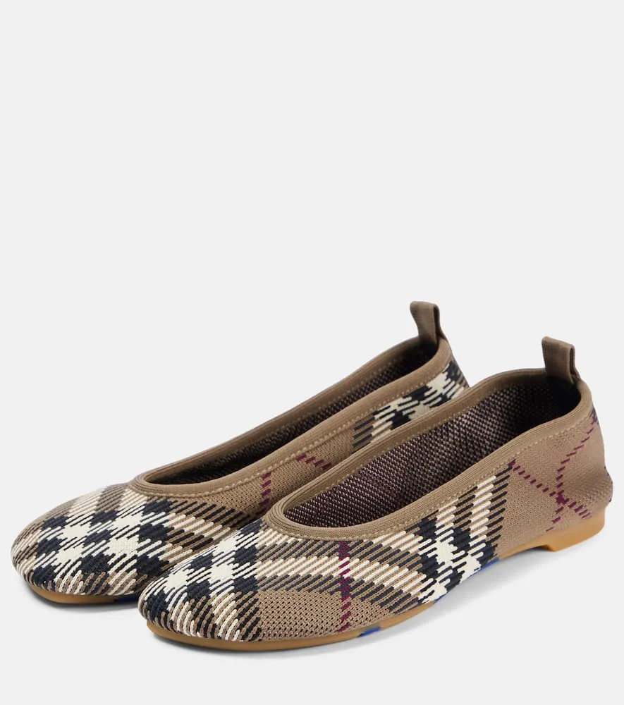 Burberry Burberry Check jacquard ballet flats