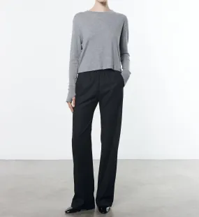 CASHMERE BOXY L/S CREW