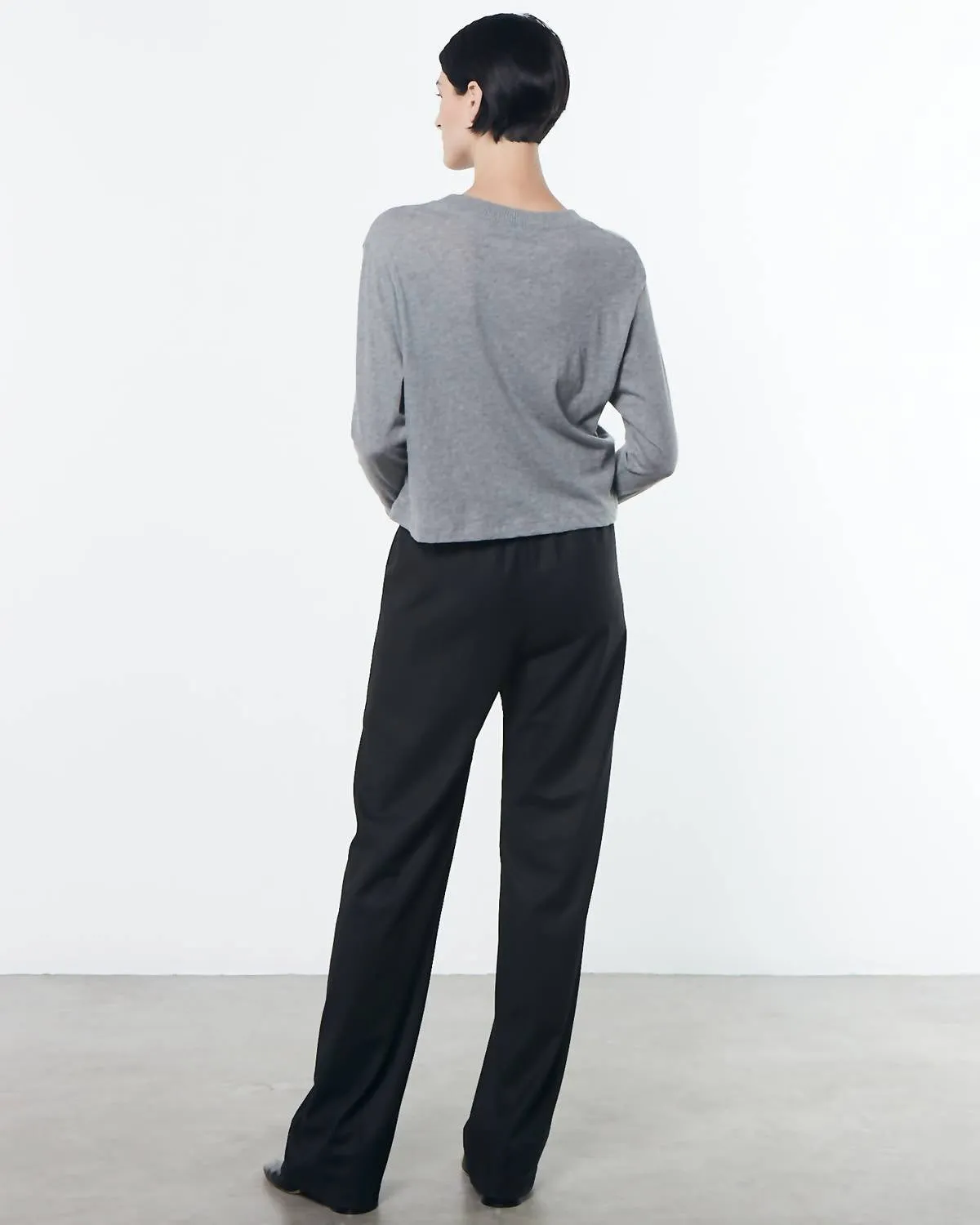 CASHMERE BOXY L/S CREW