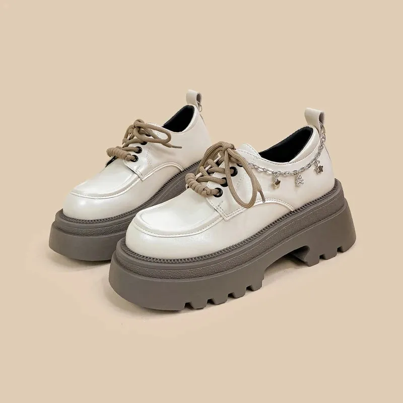 *CLEARANCE* Ultra Chunky Sole Pretty Stars Classic Loafers - Women's