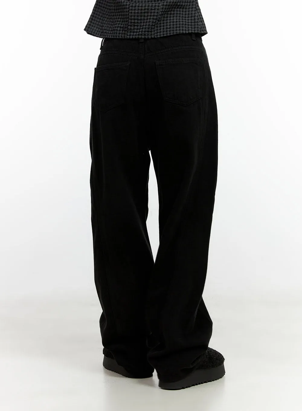 Cotton Wide Fit Trousers CN405