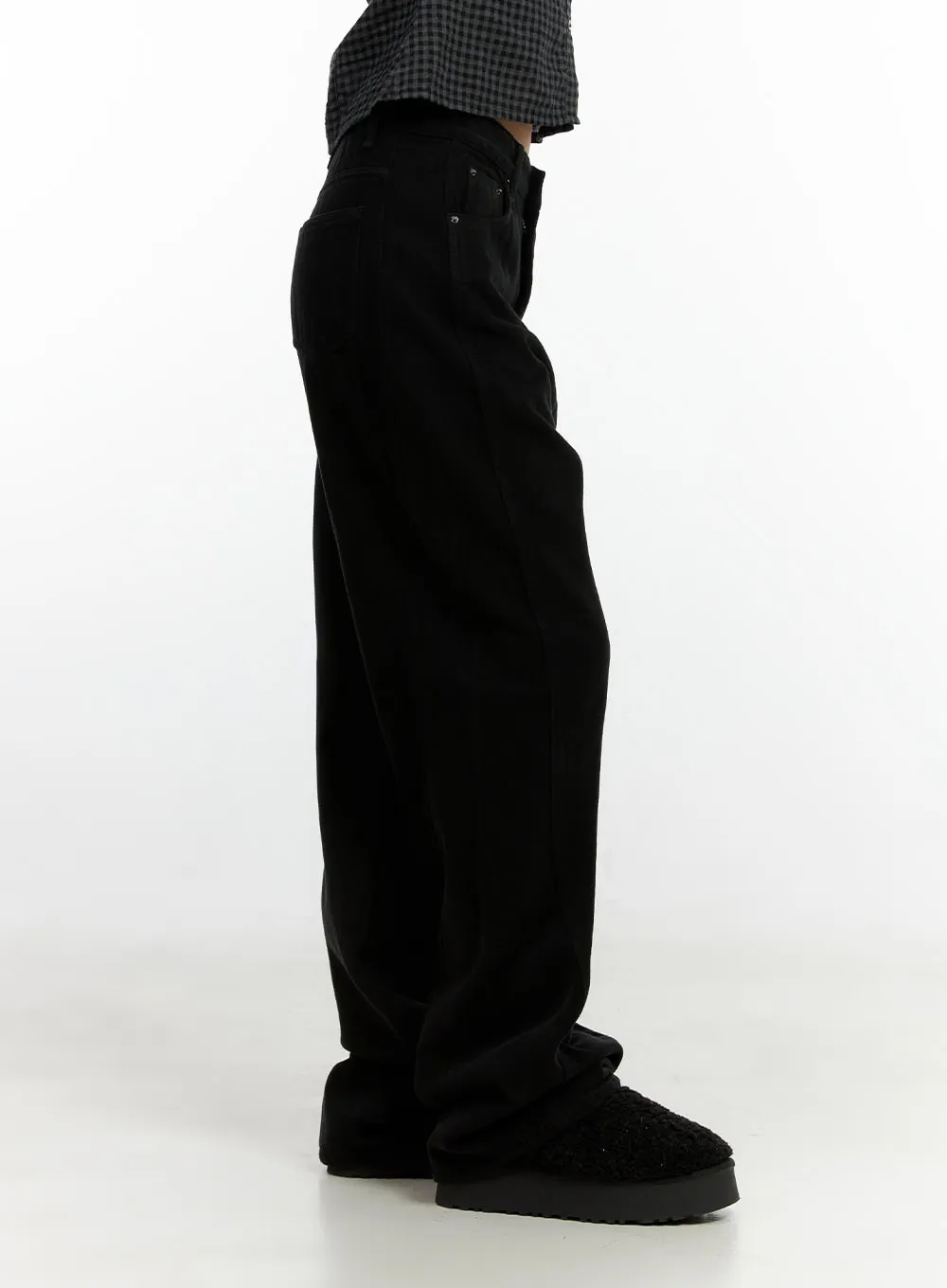 Cotton Wide Fit Trousers CN405