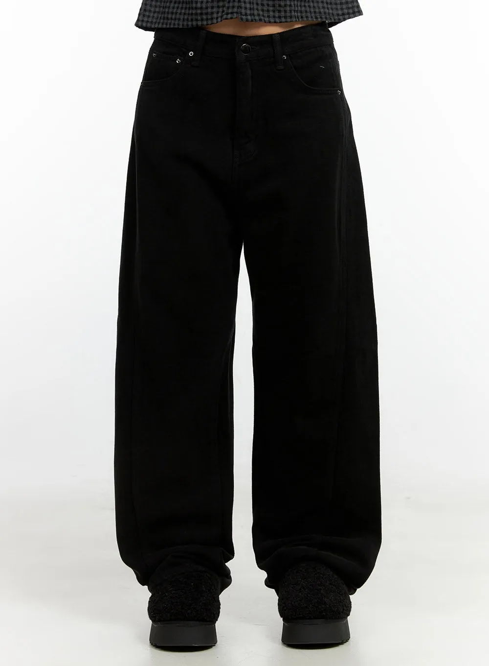 Cotton Wide Fit Trousers CN405