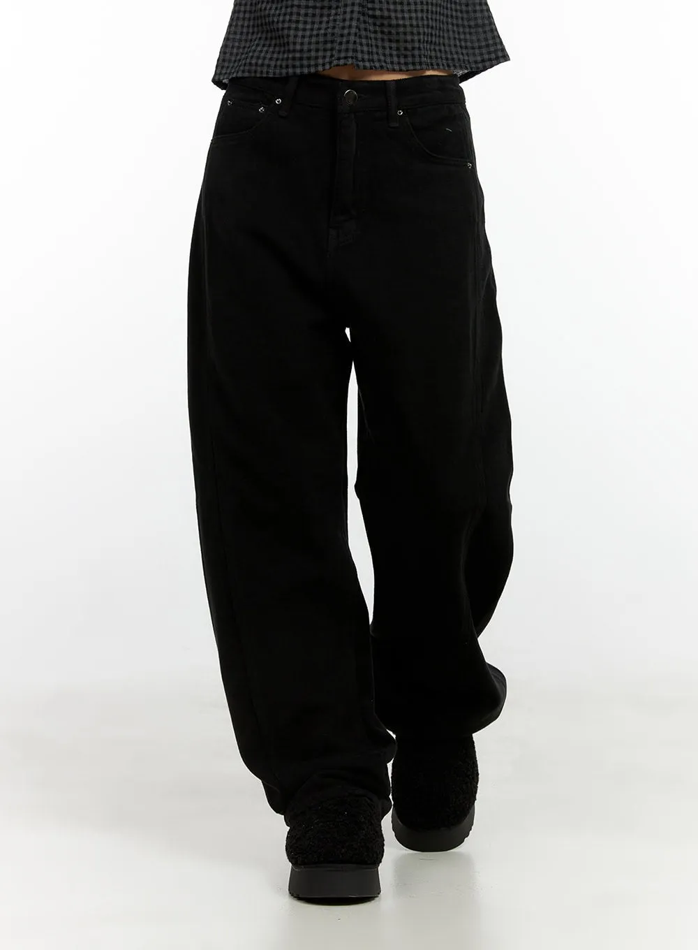 Cotton Wide Fit Trousers CN405