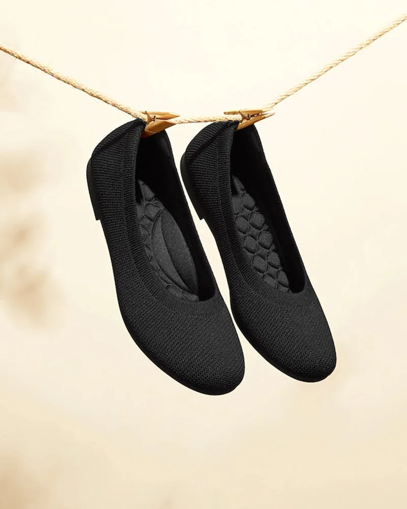 Eco-friendly Round Toe Ballet Flats (Aurora)