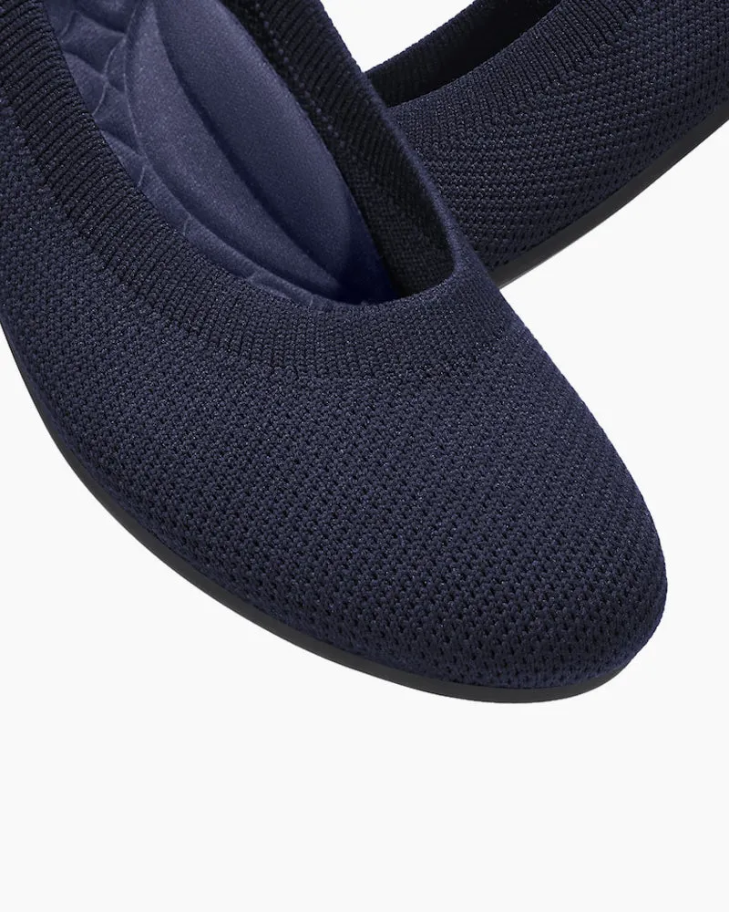 Eco-friendly Round Toe Ballet Flats (Aurora)