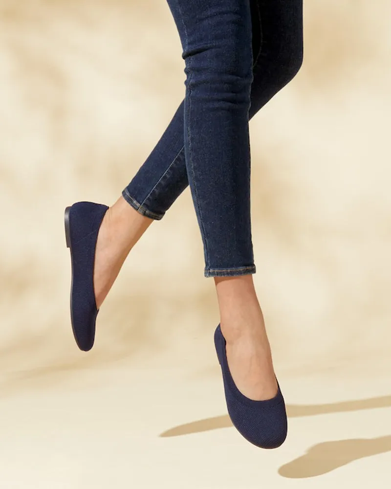 Eco-friendly Round Toe Ballet Flats (Aurora)