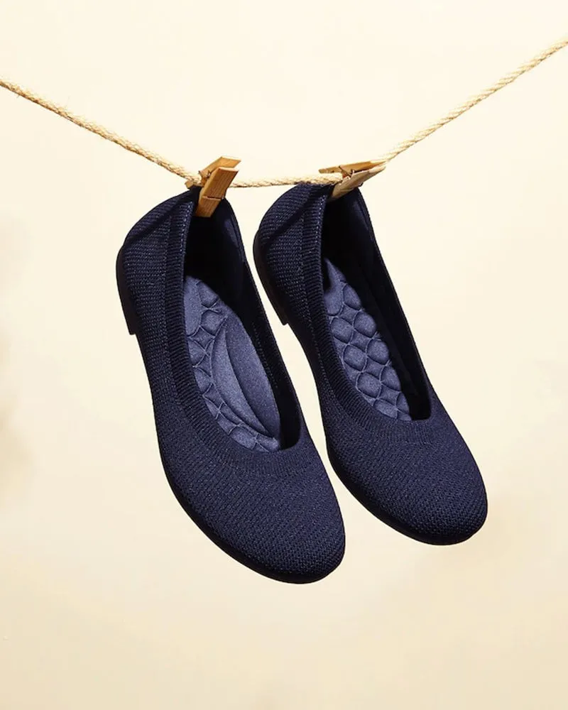 Eco-friendly Round Toe Ballet Flats (Aurora)
