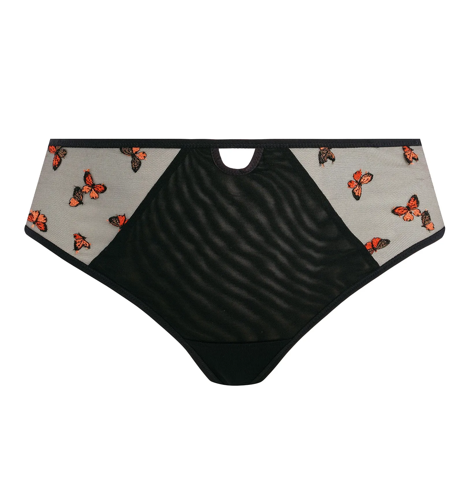 Elomi Sachi Matching Strappy Thong (4357) - Black Butterfly