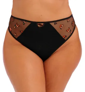 Elomi Sachi Matching Strappy Thong (4357) - Black Butterfly