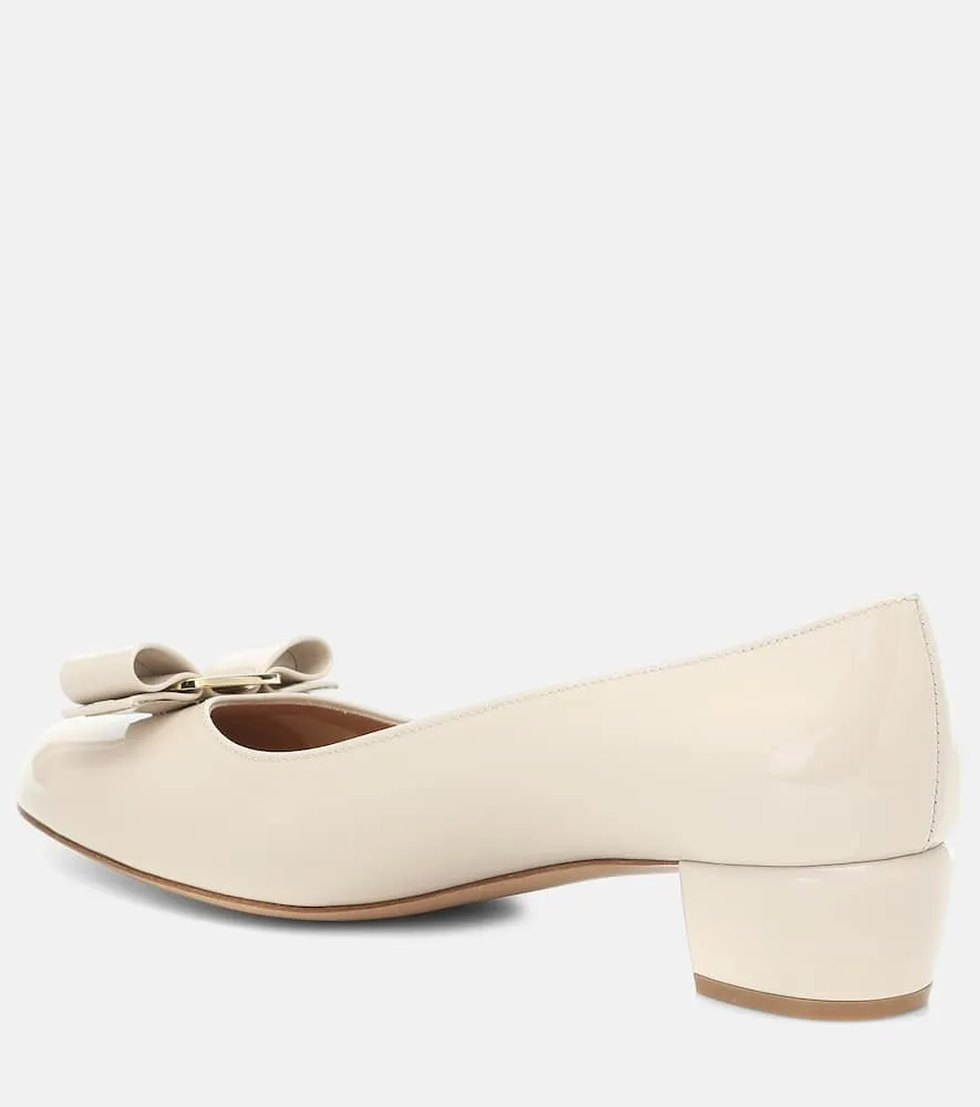 Ferragamo Vara patent leather pumps