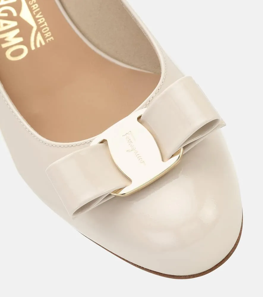 Ferragamo Vara patent leather pumps