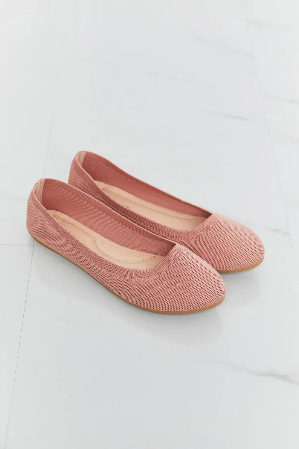 Get A Move On Round Toe Flats