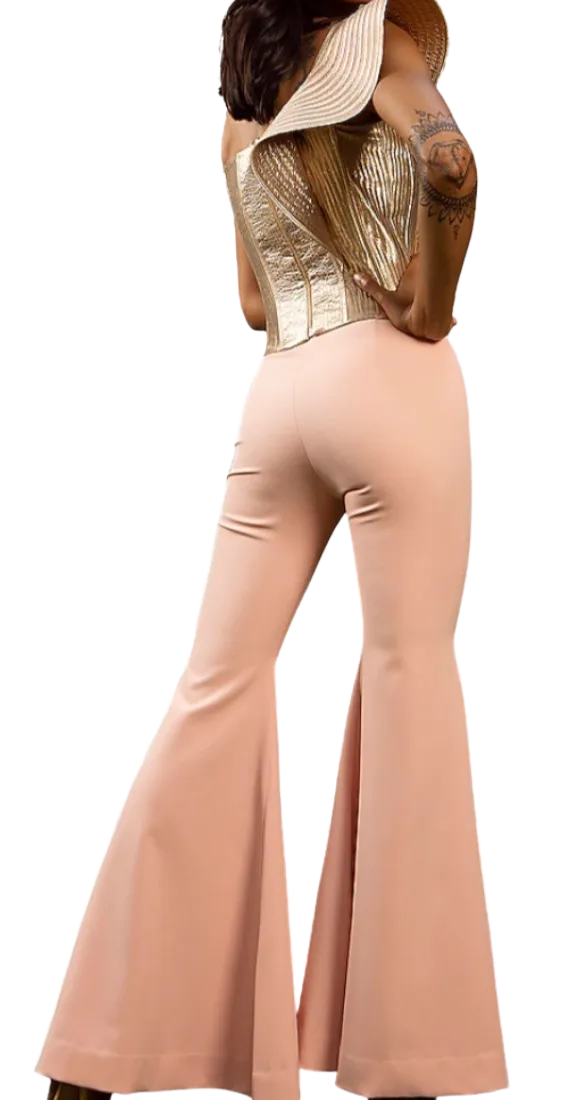 Gold Striped Corset
