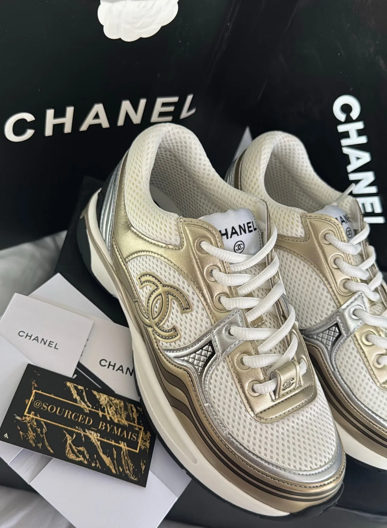 Gold/Silver CC Trainers