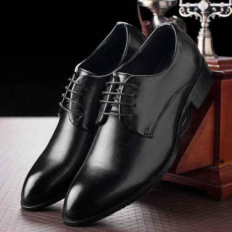 Men's Formal Business Shoes - Black Leather