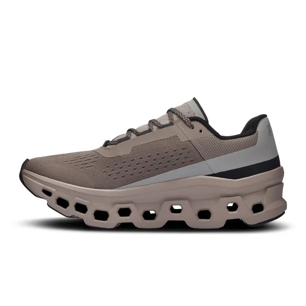 Men's On Running Cloudmonster Cinder Fog Trainers