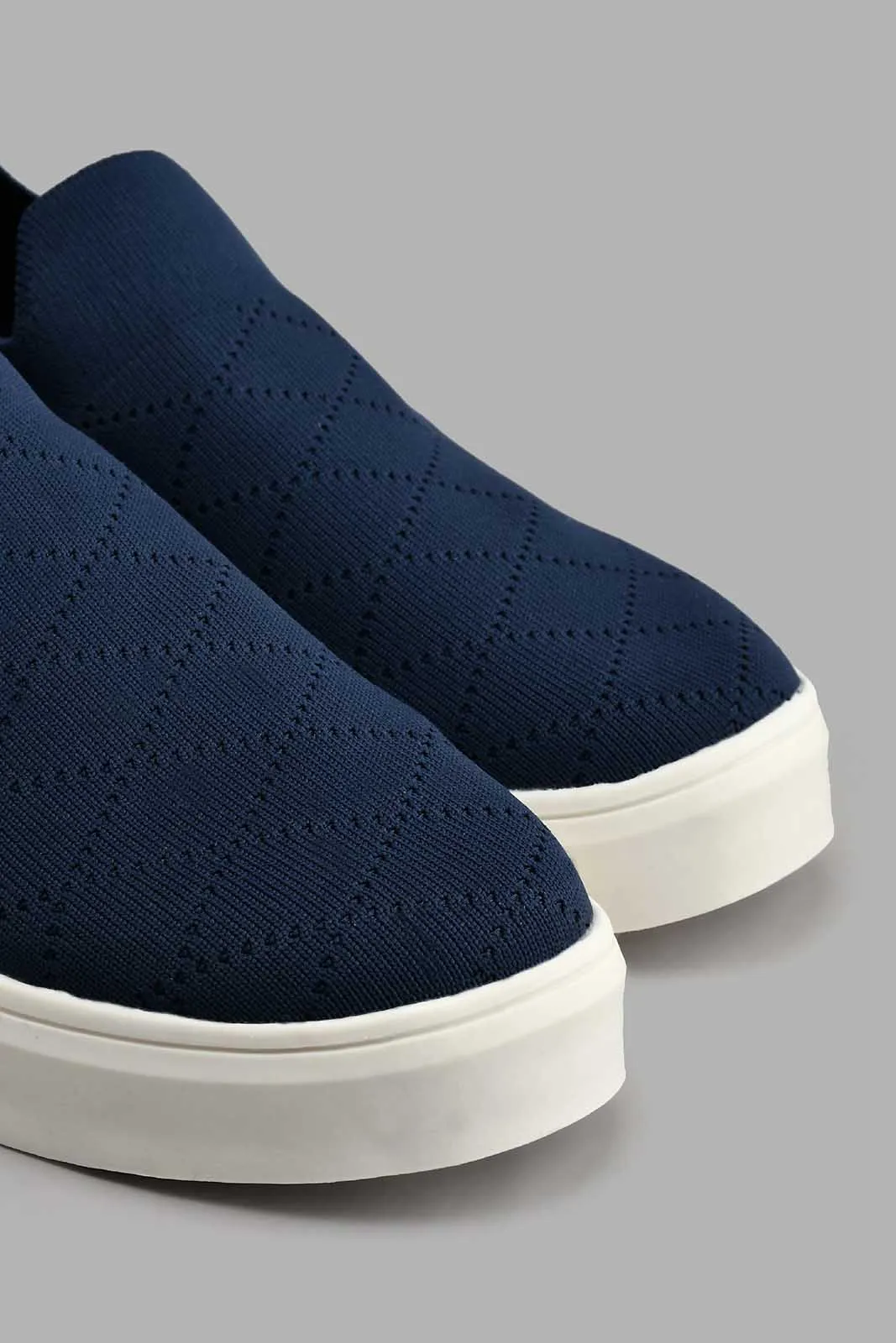 Navy Slip On Skater Shoe