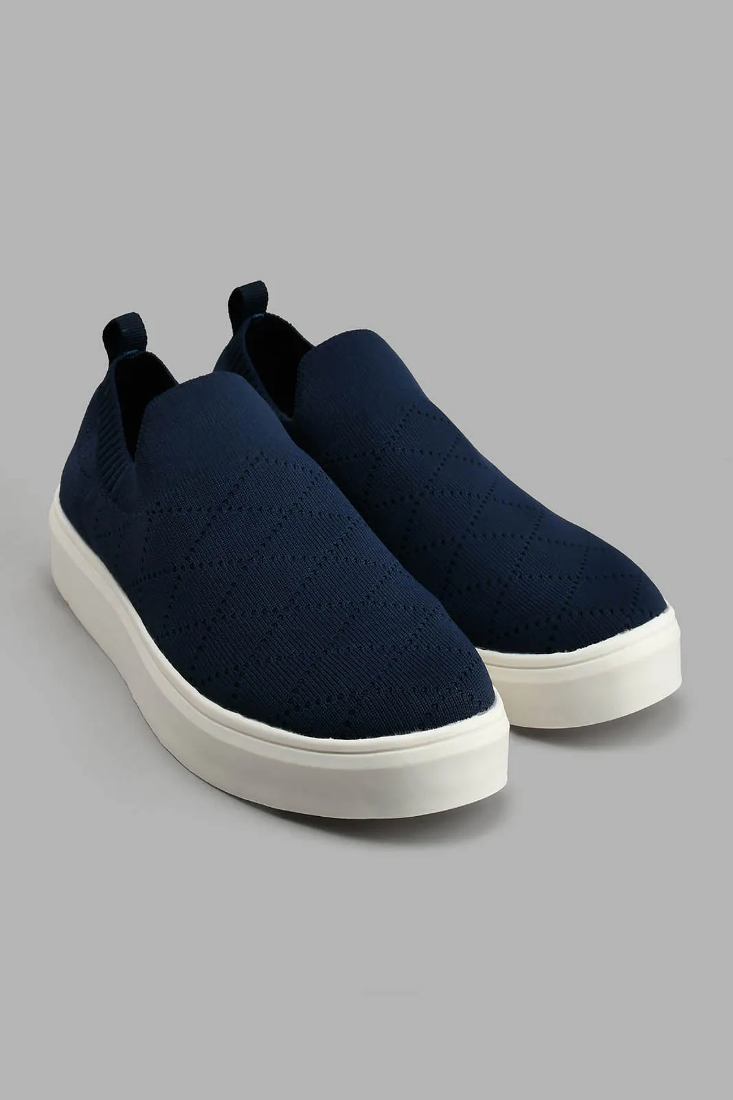 Navy Slip On Skater Shoe