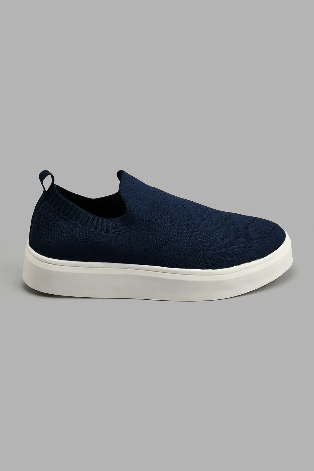 Navy Slip On Skater Shoe