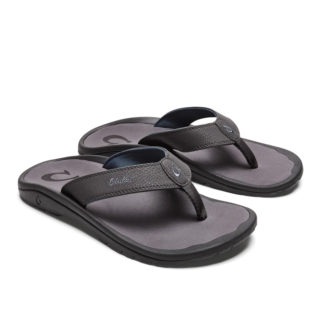OluKai "Ohana" Men's Sandals- Pavement on Pavement Color
