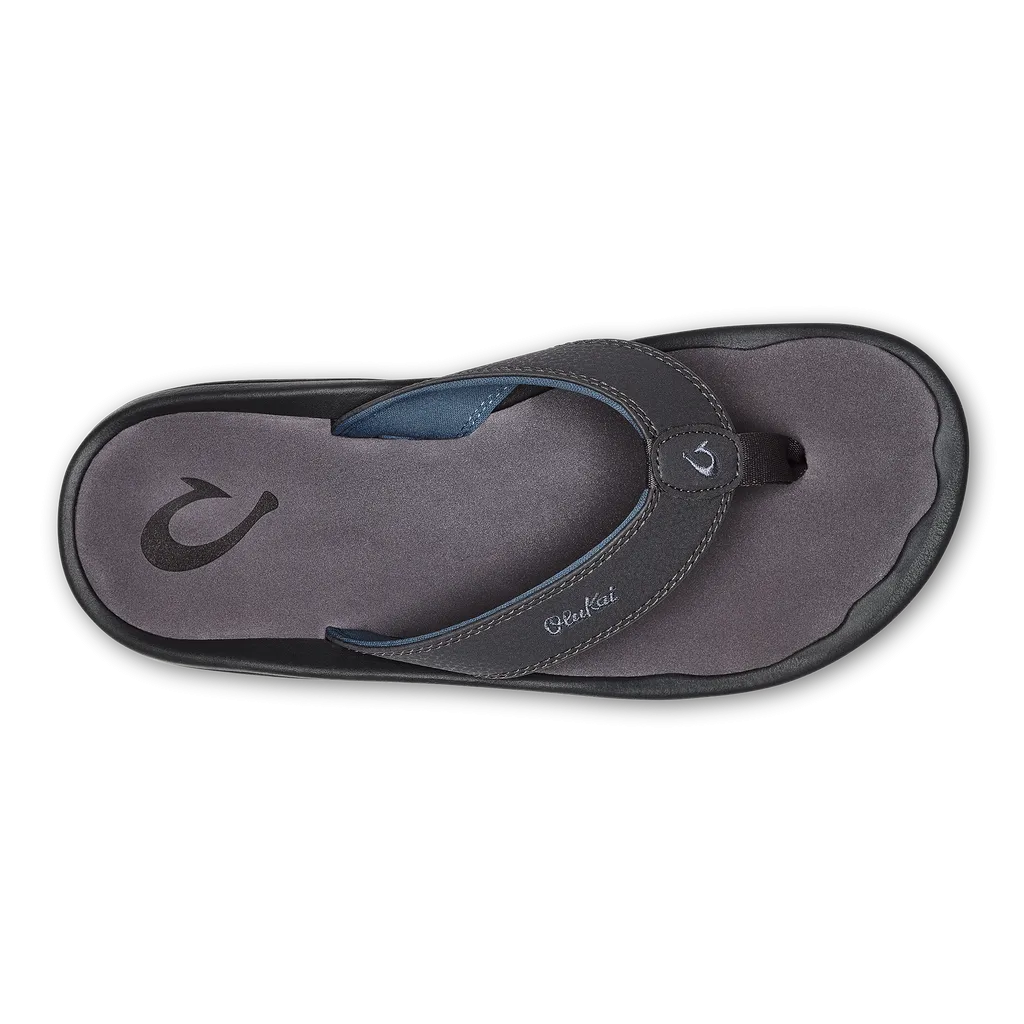 OluKai "Ohana" Men's Sandals- Pavement on Pavement Color