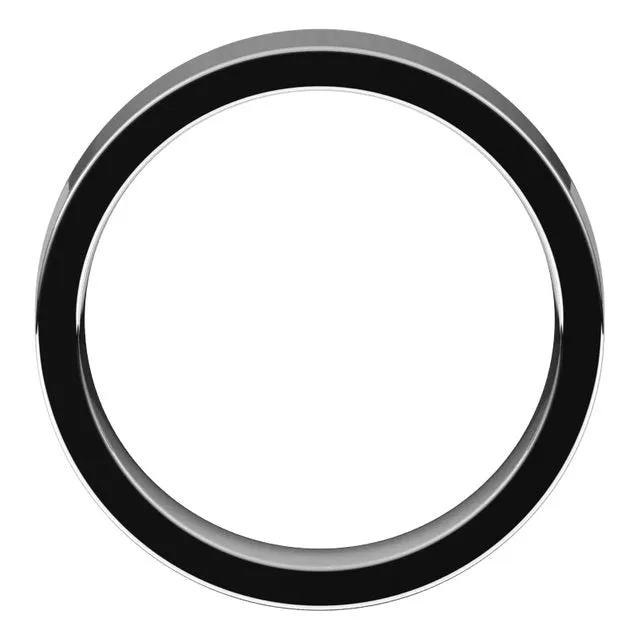 Palladium Flat Comfort Fit Wedding Band, 5 mm Wide