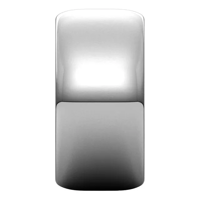 Palladium Half Round Wedding Band, 10 mm Wide
