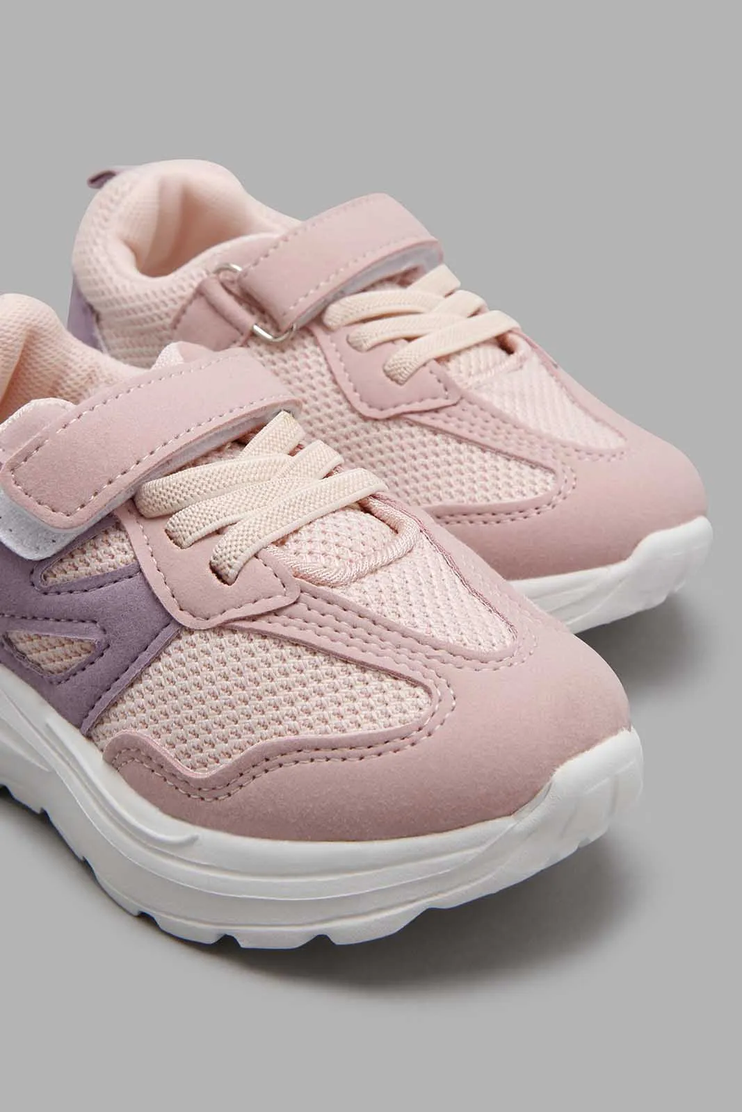 Pink Velcro Sneaker