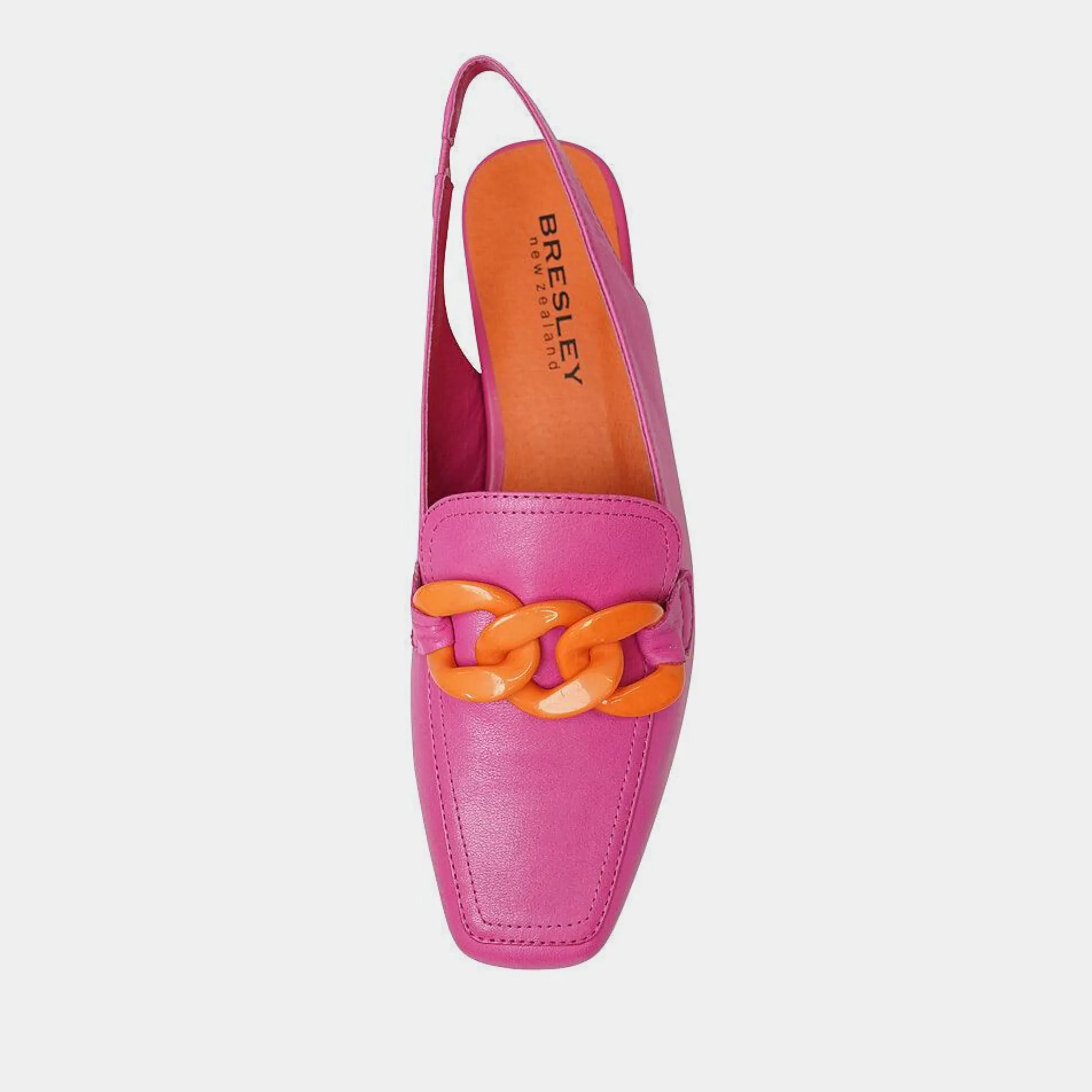 Pre-Order Randal Fuchsia/ Orange Leather Loafers