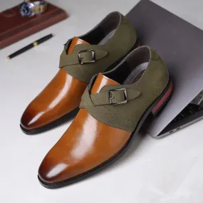 Vera | Vegan Leather Double Buckle Suede Loafers