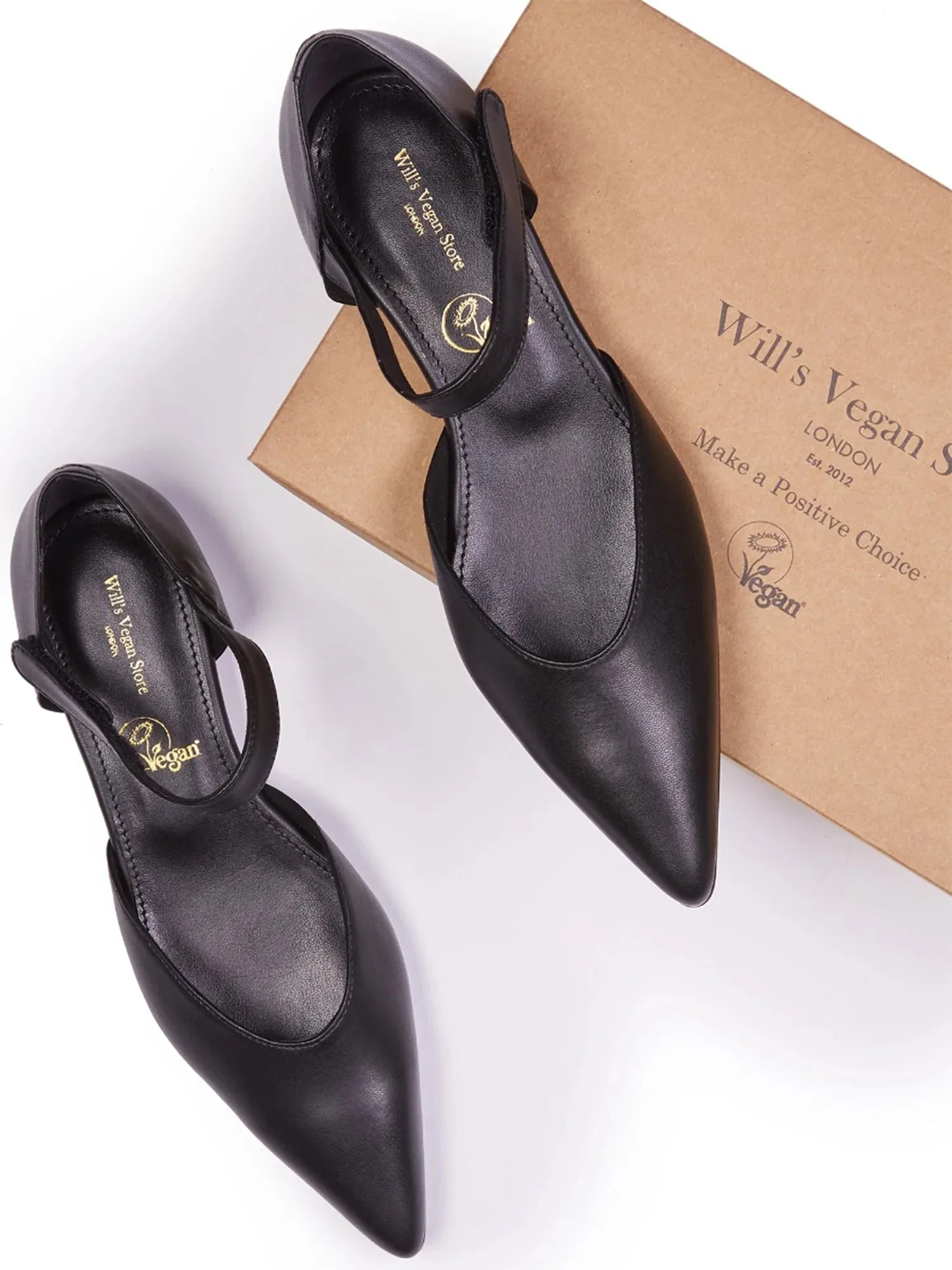 Will's Vegan Store Point Toe Flats